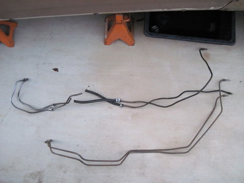 trans cooler lines into 454th400 car Team Chevelle